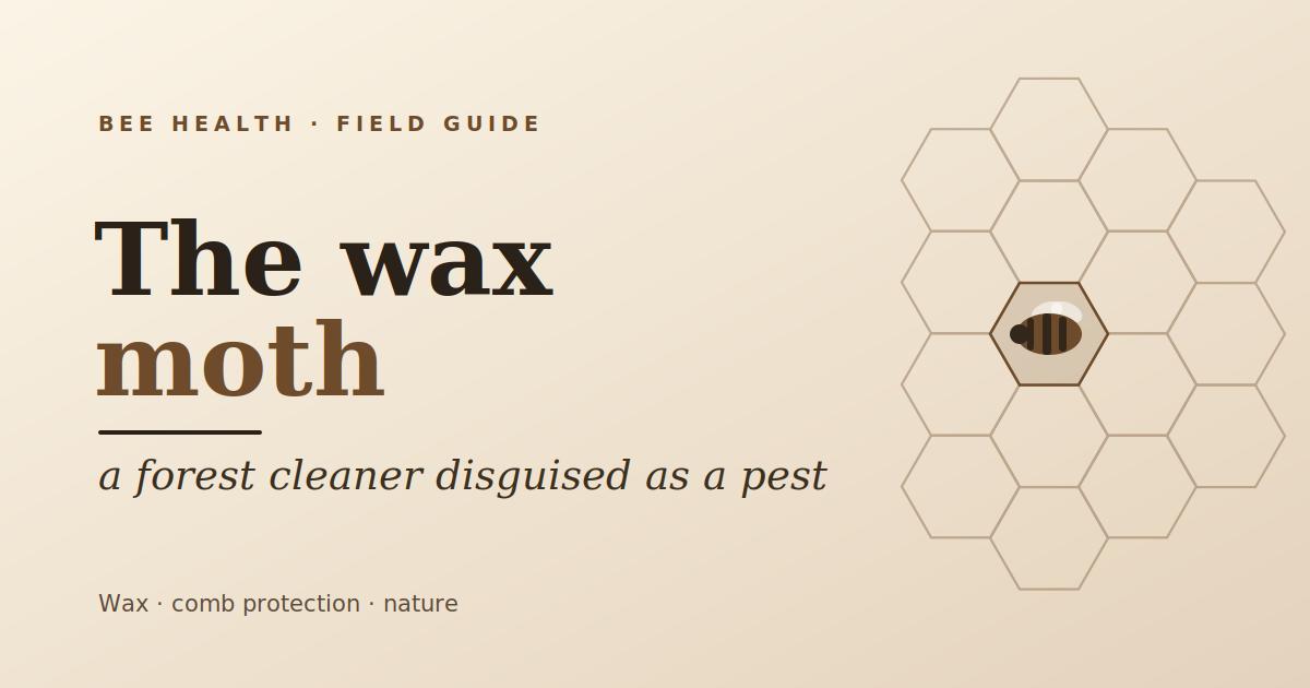 The wax moth: a forest cleaner in the disguise of a pest